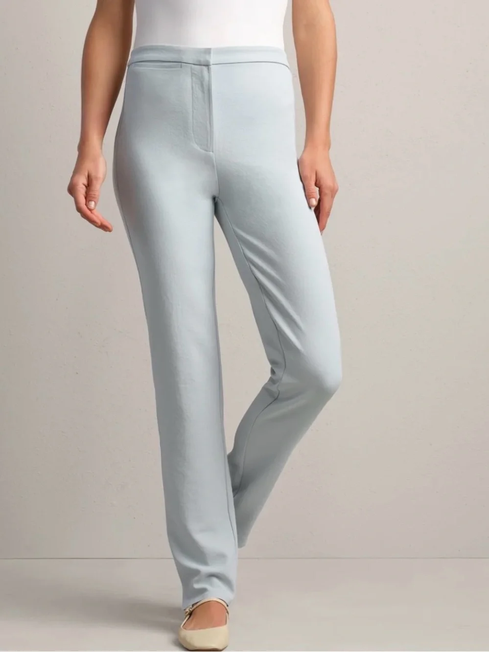 Rhone Horizon Slim Trousers in Blue Pearl